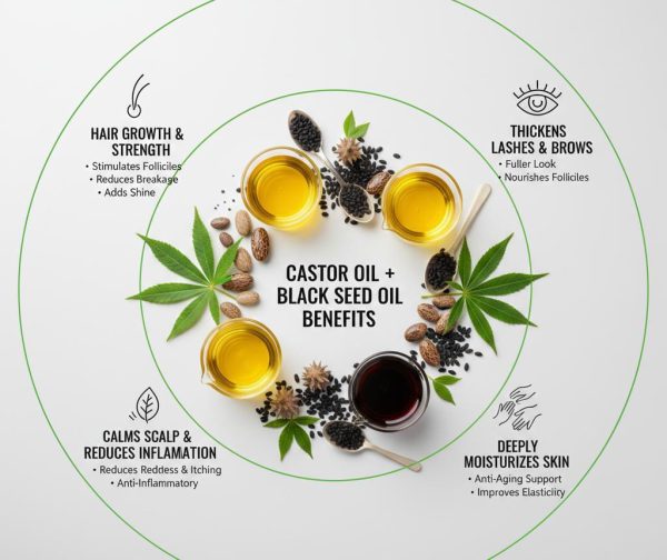 Castor Oil + Black Seed Oil