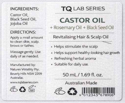 + Rosemary Oil + Black Seed Oil